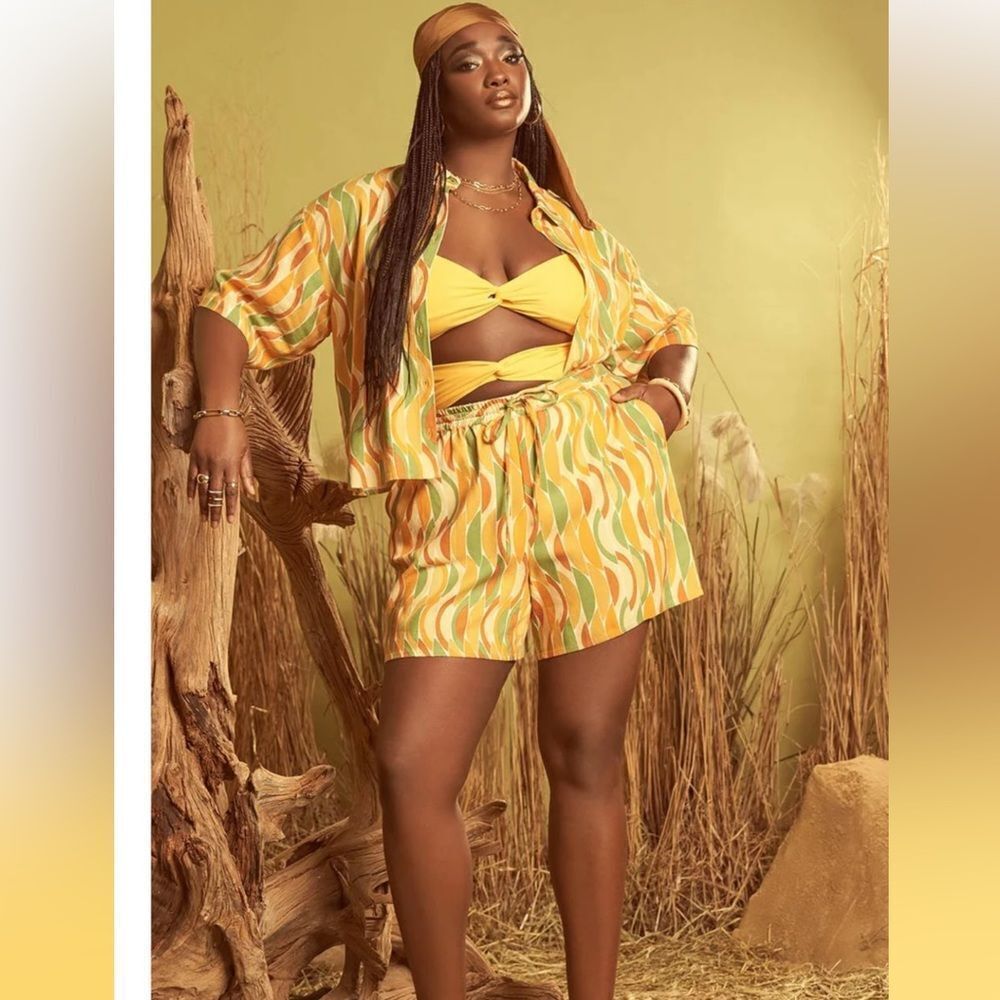 Eloquii Printed Shorts